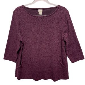 Chico's 2 Knitted Sweater Top 90's Jewel